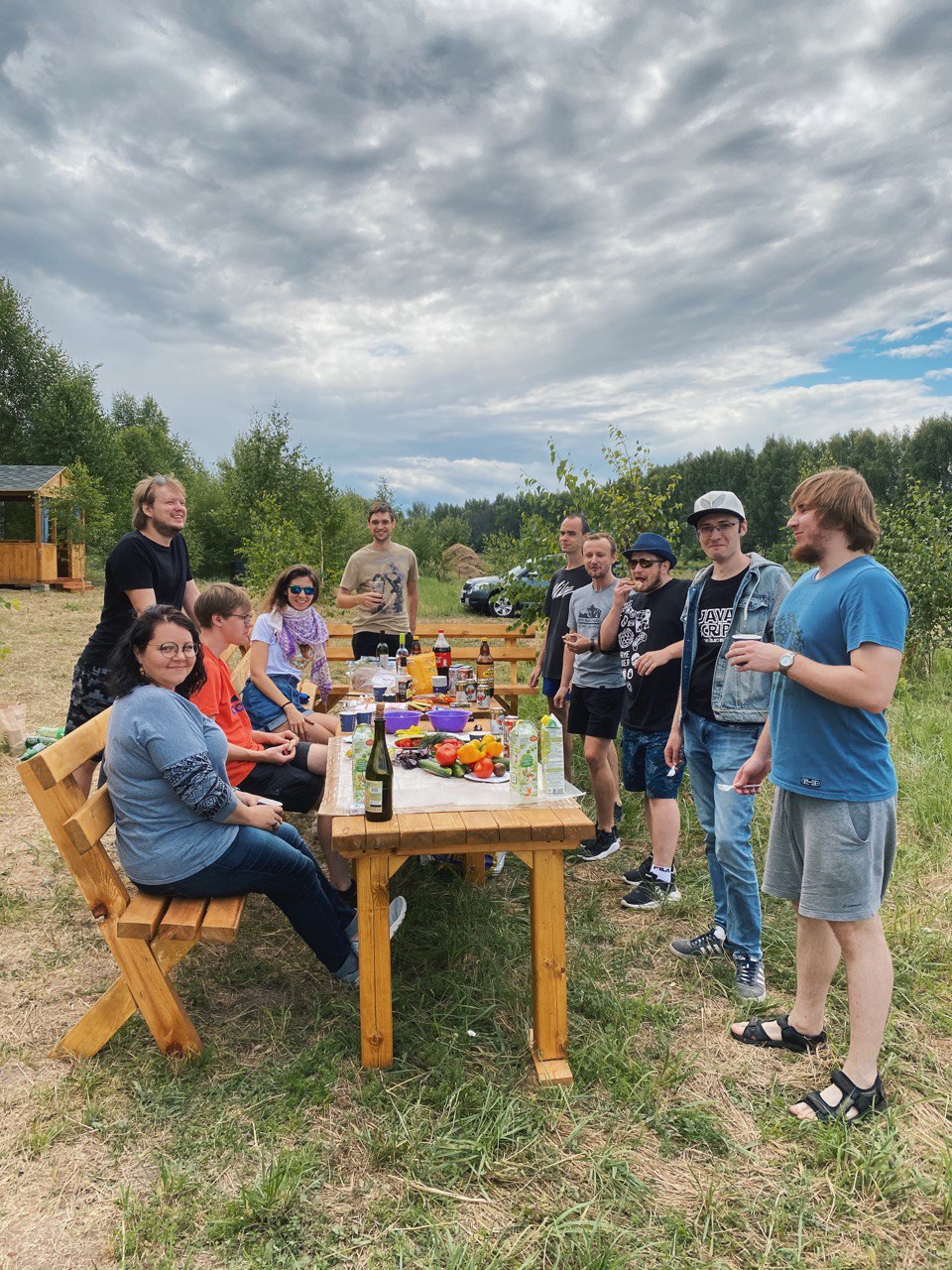 Great day for a picnic with a team